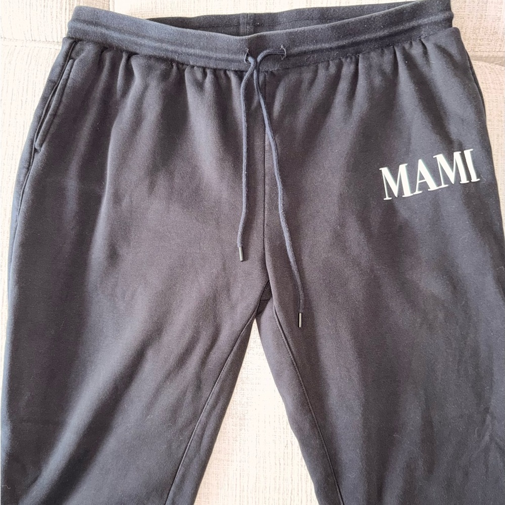 Black 'MAMI' Logo Sweatpants